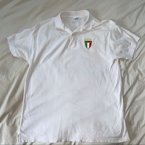 ✨4/$25 Italia Star White Button Up Polo Italy